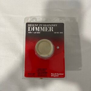 Pass & Seymour Ivory 3 Way Push On/Off Dimmer Switch 600W 90603-IDP NOS